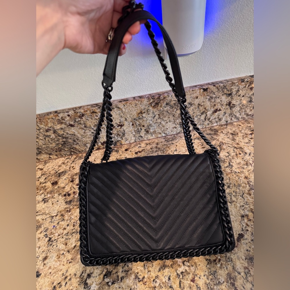 Black quilted Aldo purse